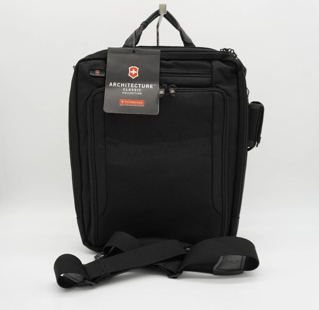 Victorinox Acropolis Hybrid Computer Backpack Messenger Bag Black 15
