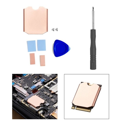 SSD Heat Sink with Thermal Silicone Pad Copper Hard Disk Cooler - Photo 2/8