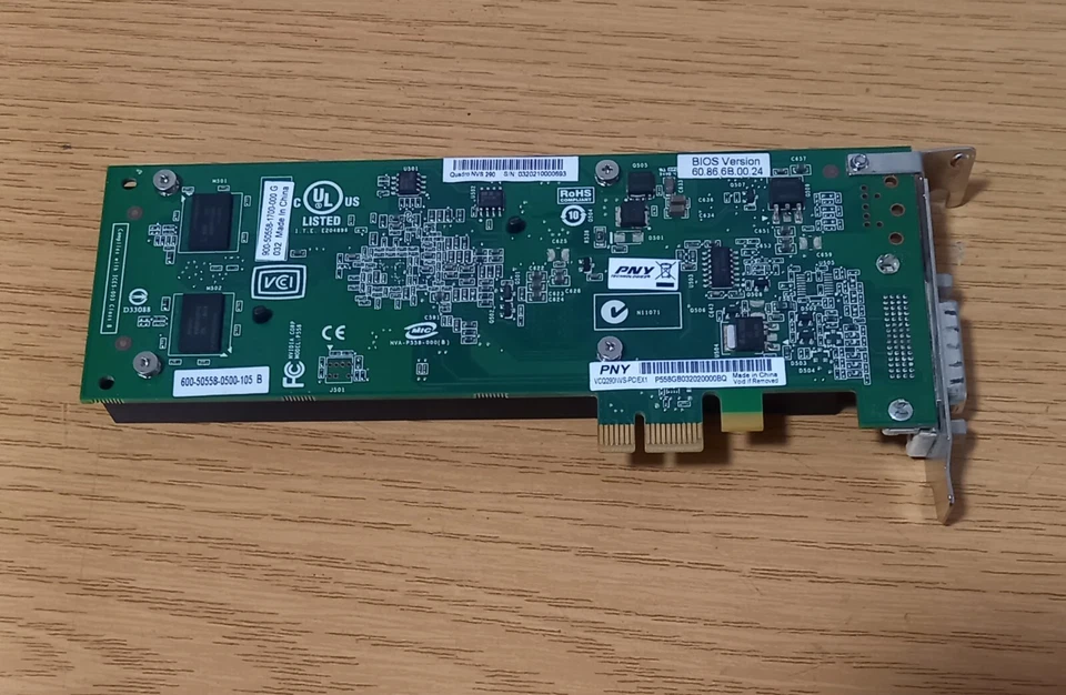PNY VCQ290NVS-PCIEX1 Graphics Card Quadro NVS290 - Image 2 of 2