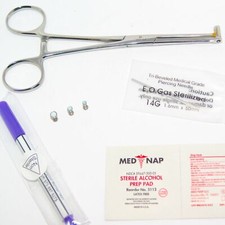 Piercing Ear Cartilage Jewerly Tragus Helix Conch Bucket Forcep 3pcs Opal