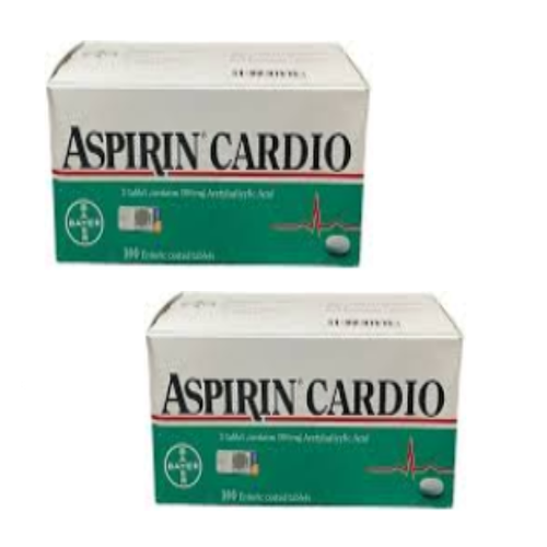 2 Box 100's Tablets Bayer ASPIRIN Cardio 100mg Acetylsalicylic Original