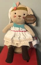 levtex baby plush And Blankie Blanket 19”  toy Girl rabbit New Easter