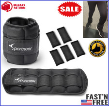 Adjustable Ankle Weights 1 Pair 2 4 6 8 10 Lbs Leg Weight Straps for Workout GYM