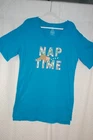 Womens Pajamas TURQUOISE V-NECK SLEEPSHIRT Nightgown SLOTH "NAP TIME" Size L-XL