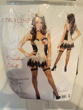 New Starline Voodoo Doll Costume Adult Size Small Dress Cuffs  Headpiece