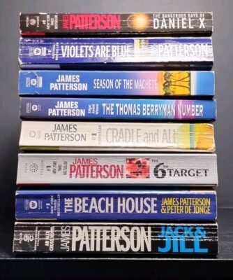 Lot 8 James Patterson Paperback Books Thriller Mystery Suspense