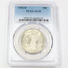 1936-D PCGS AU55 | Walking Liberty Half Dollar 50c US Coin #43668A