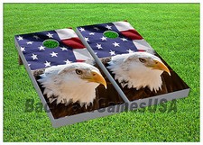Cornhole American Eagle Boards BEANBAG TOSS GAME w Bags Set 1606