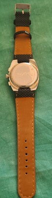 Montre Atlas For Men - Style Sport - Boîtier Acier, Bracelet Simili Cuir Noir Et Blanc - Neuf, Pile Neuve