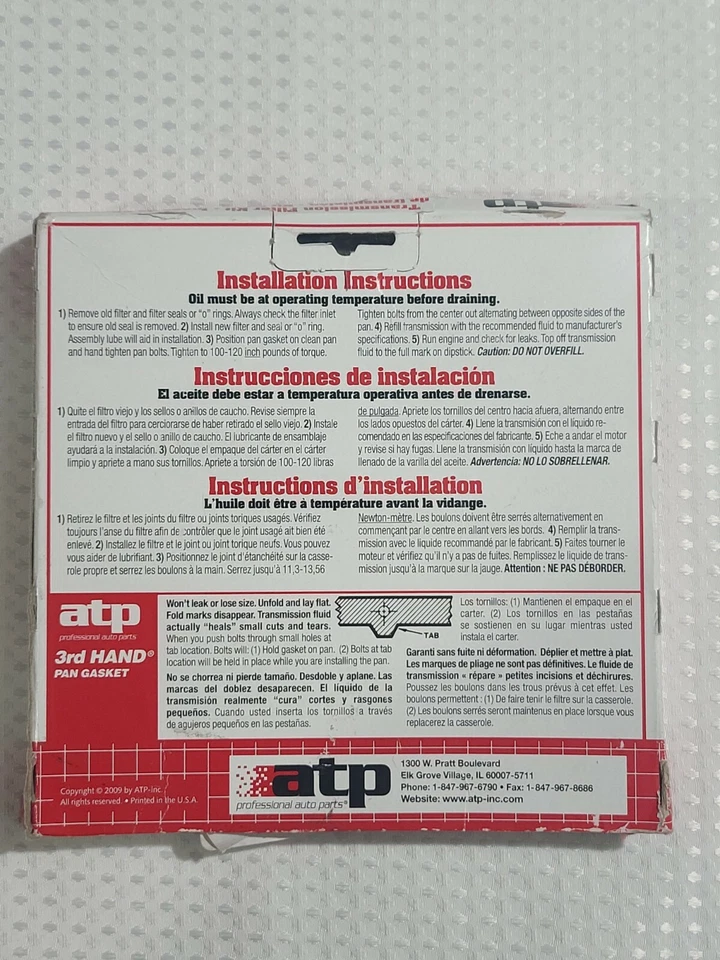 Auto Trans Filter Kit-Premium Replacement ATP B-120 - NEW ***FREE SHIPPING*** - Image 3 of 3