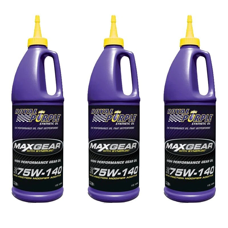 3LT Olio Cambio Sintetico Royal Purple 75W140 Max Gear Trasmissioni Manuali
