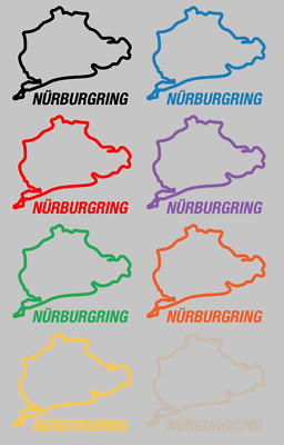 Aufkleber / Sticker - Nürburgring - Grösse M - Auto / Motorrad / MTB