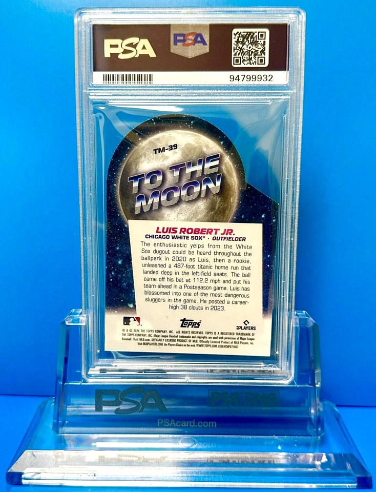 Luis Robert Jr. PSA 10 ! 2024 Topps Big League - To the Moon Die-Cuts ! - Image 2 of 2