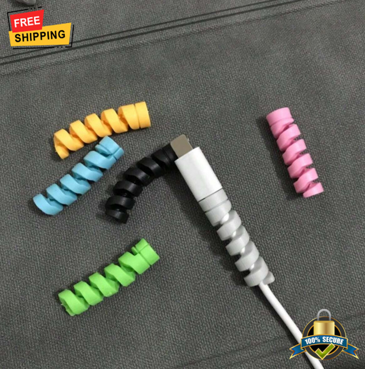 10 Pcs Charger Cable Saver For Phones, Computers, Android Wires, Snug Fit