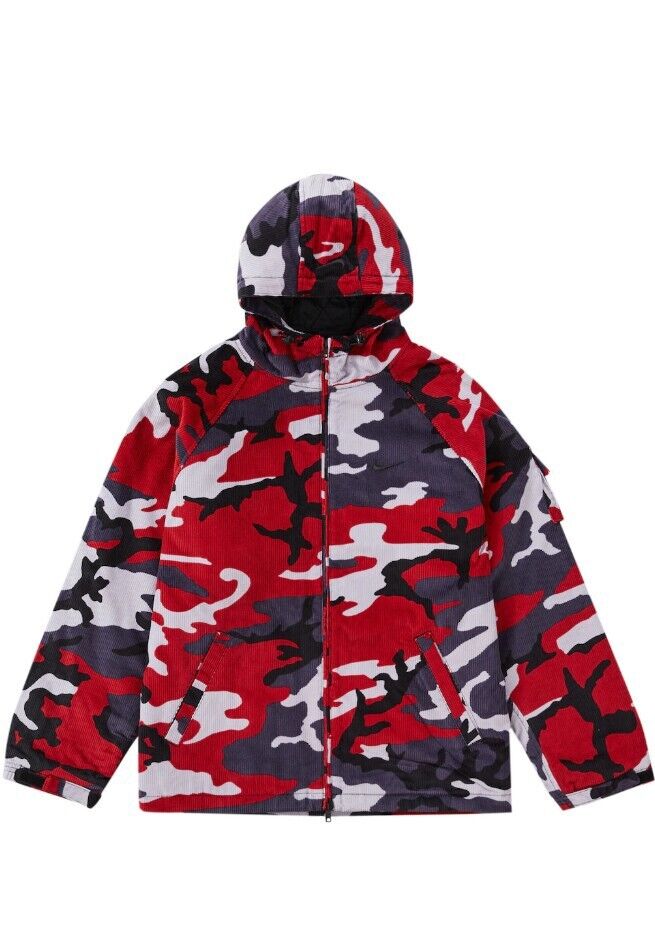 Supreme, Jackets & Coats, Brand New Red Camo Nike Corduroy Jacket In  Package