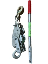 Lincoln LUG-ALL 3/4 Ton Single Line Cable Hoist, Come-Along, 1/4 Stainless Cable