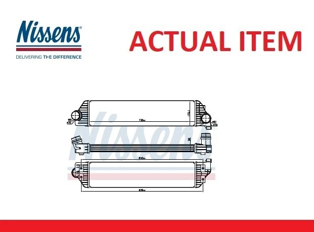 RADIATEUR D'INTERCOOLER TURBO NISSENS NIS 96501 - Photo 1/1
