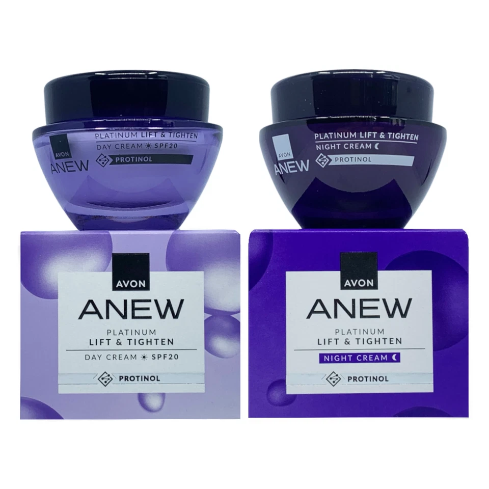AVON Anew Platinum: crema de día FPS 20 + SET DE crema de noche