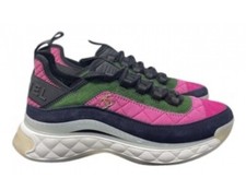 Chanel 21K Sneakers Pink, Green, Dark Pink NIB Size 37.5