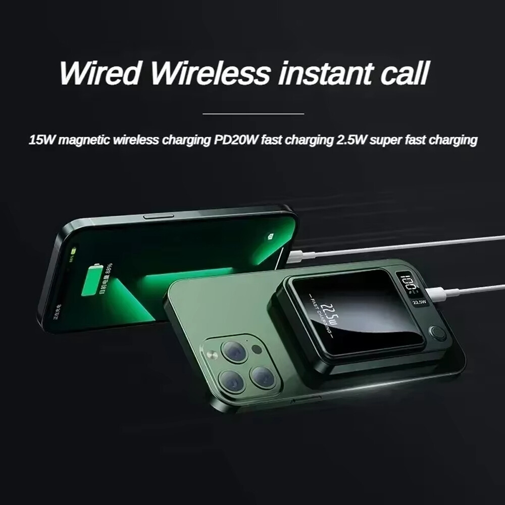 Magnetic Wireless Power Bank 10000mAh for iPhone 14 13 12 Fast Charging
