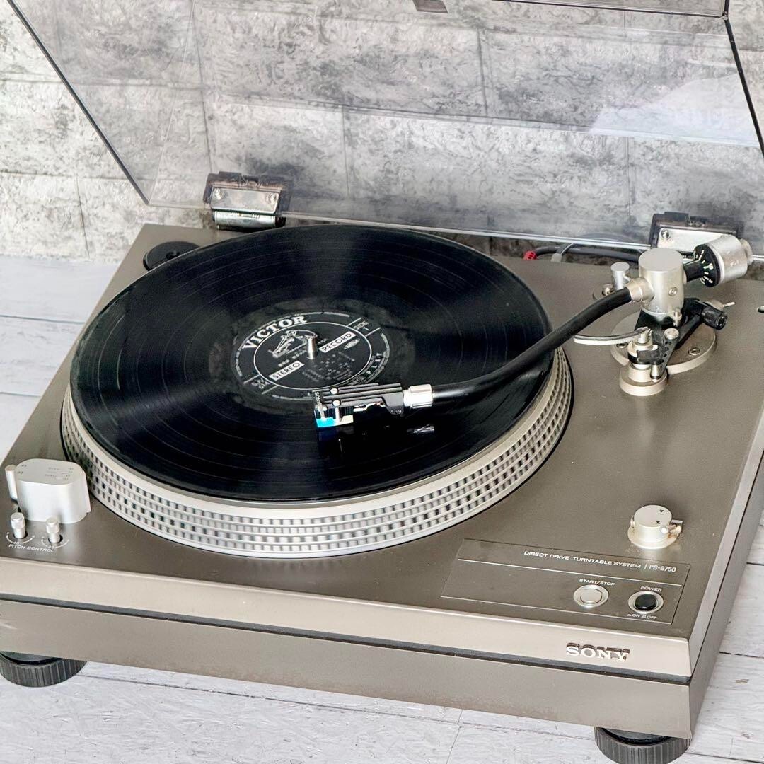 SONY PS-6750 Turntable Direct Drive Vintage 1975 Fully