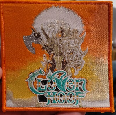 Cloven Hoof Dominator Orange Border Woven Patch 