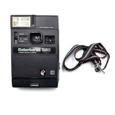 Vintage Kodak Colorburst 250 Instant Camera Polaroid w/Strap - Working 