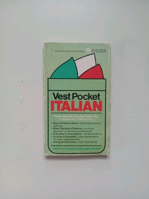 #ad #ad Vest Pocket Italian Institute For Language Study $20.00