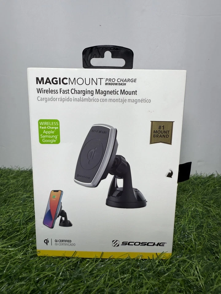 Scosche Magic Mount Pro Charge Window/Dash USB Black Metal Magnetic Suction - Image 3 of 4
