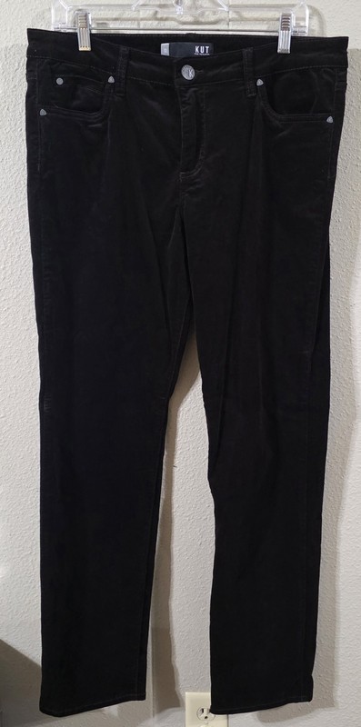 Nwot Women's KUT Kut From The Kloth Catherine Boyfriend Corduroy Brown Pants 12