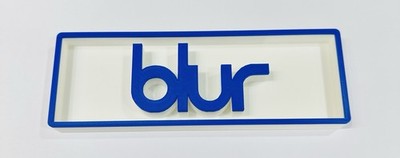 Decorative Blur Band Music Logo Sign Display Cinema  s17.5cm L22cm