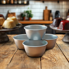4 Pack individual pie & Pudding tins/moulds