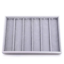 Oirlv Velvet Stackable Jewelry Tray Necklace Pendant Organizer Display Showca...