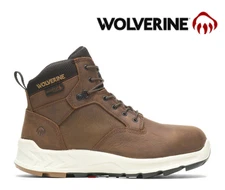 SALE🌟Men Wolverine ShiftPLUS Work LX 6" Boot Brown Medium US