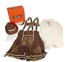 Men s Oktoberfest Costume M Spooktacular Creations Hat Shirt Lederhosen Socks