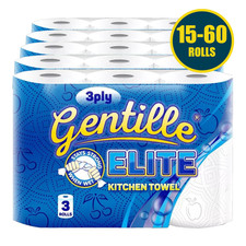 Gentille Elite Kitchen Roll Bulk Pack 3 Ply Paper Towels Kitchen Towel Strong UK