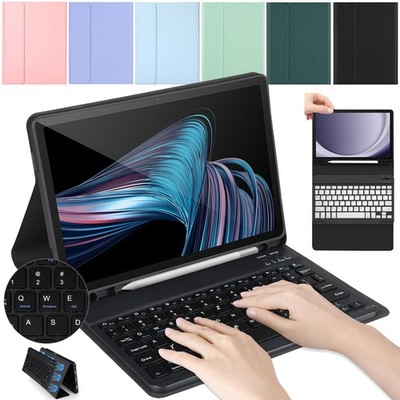 QWERTZ Bluetooth Tastatur Für Samsung Galaxy Tab S10 S9 FE S8 S6 Lite Hülle Maus