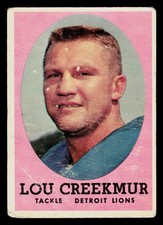 1958 Topps Football Card #81 Lou Creekmur