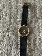 VINTAGE GUCCI 4500M GOLDPLATED QUARTZ MENS DRESS WATCH Flaws