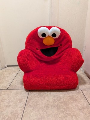 Elmo Plush Tickle Me Child Toddler Chair Sesame Street Spinmaster 2007