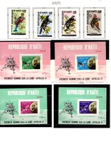 Haiti, four space Souvenir sheets and Bird set, MNH (1705