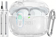 For JBL Vibe 200TWS/JBL Vibe Beam Case with Lock,Tpu Transparent Protective Case
