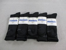 Bombas Socks Lot 5 Pairs Mens XL Black Cushioned Comfort Honeycomb Arch Support