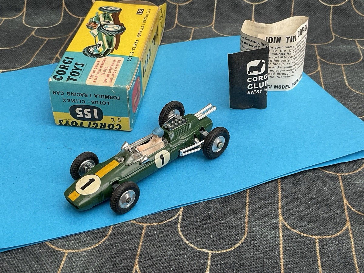 Corgi Toys 1/43 F1 Lotus Climax 155 – Miniature Collection, état Très Bon Avec Boîte