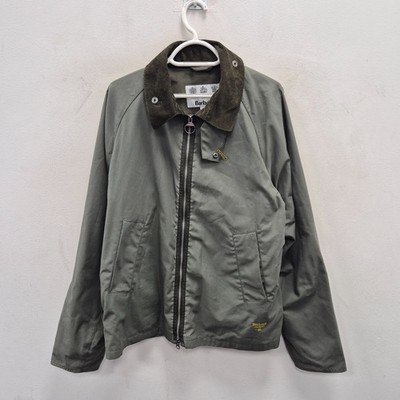 Barbour Beacon Munro Wax Waterproof Green Lightweight Jacket Coat Size Large