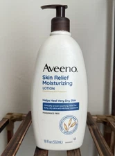 Aveeno Skin Relief Moisturizing Body Lotion 18 oz Fragrance Free for Dry Skin