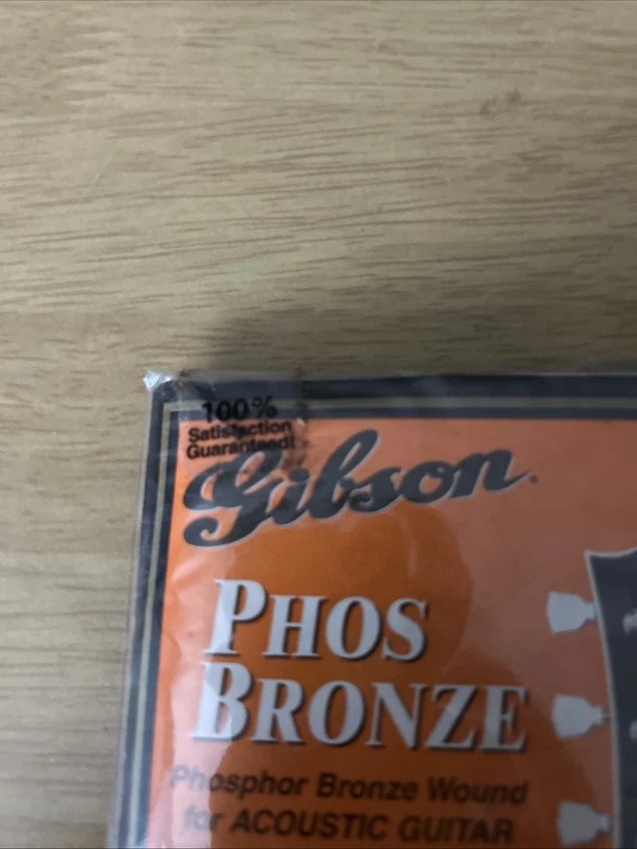 Gibson Phos 青铜原声吉他弦钢化 12/52 未开封复古 — 第 3/4 张图片