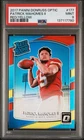 Panini Donruss Optic Rated Rookie Patrick Mahomes II #177 Red/Yellow PSA 9 Chie…