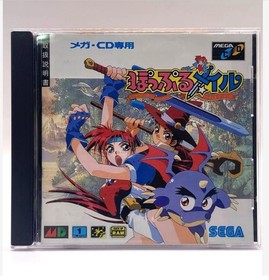Popful Mail Mega CD MCD Japan Import Sega 1994 Falcom Retro Action Game Software