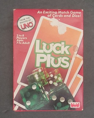 Vintage Luck Plus Card Game 1983 Makers of UNO, New sealed cards packets.